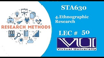 Research Method(STA630) lec# 50 || (URDU) || with easy steps