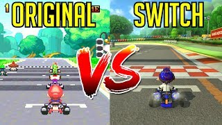 Mario Kart 8 Deluxe - All Retro Tracks Comparison (Switch vs Original)