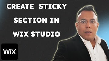 How to Create a Sticky Section in Wix Studio Step by Step Tutorial  { 2025 edition }