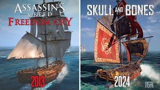 Skull and Bones vs Assassin's Creed Freedom Cry - Details and Physics Comparison