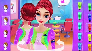 Gymnastics Superstar Girl game - Fun Spa Makeup, Dress Up, Color Hairstyle & Design Games for girls screenshot 4