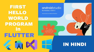 First Hello World in Flutter in Hindi || Part - 4 || #fluttertutorialinhindi #flutterinhindi