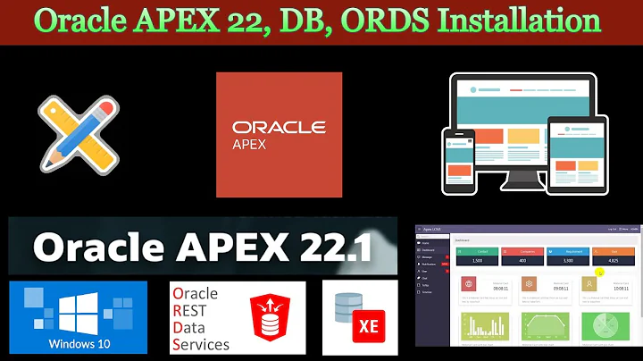 Install Oracle Apex 22.1 | Database 21c XE | ORDS 22 | Windows - 天天要聞