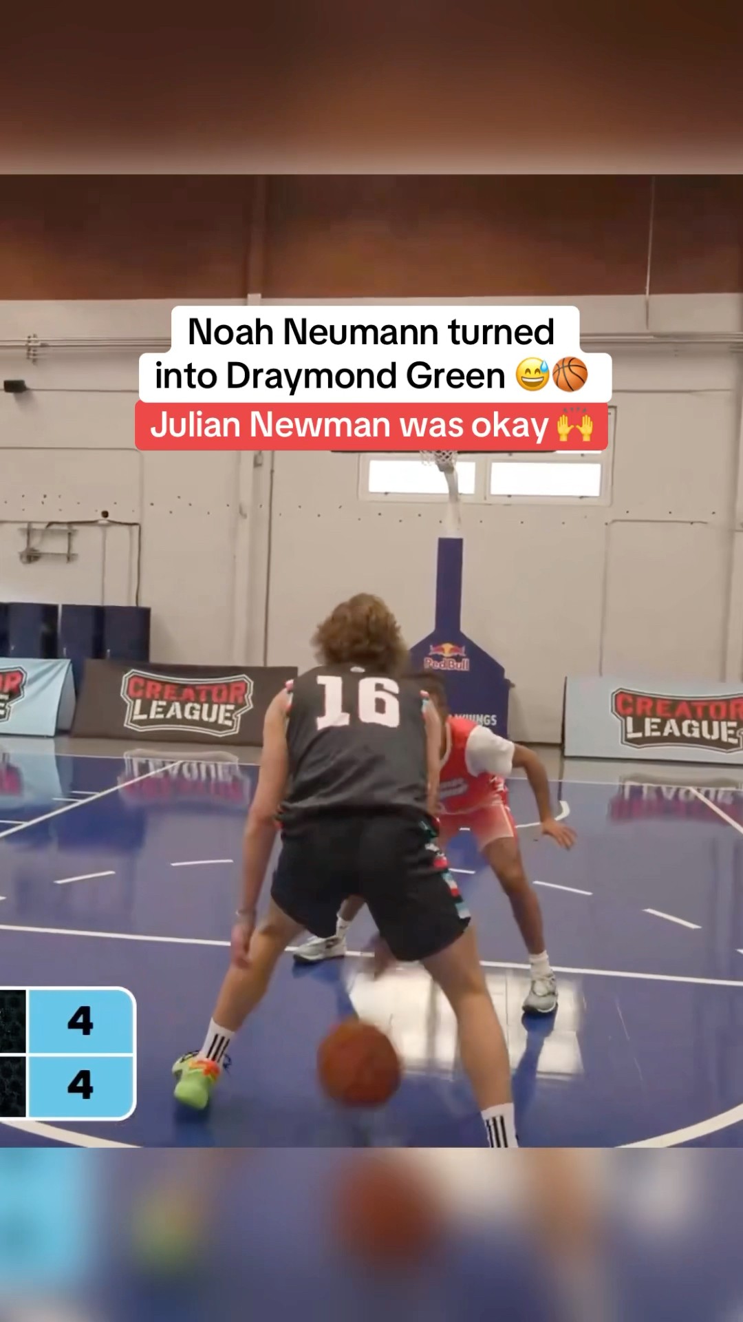 Noah Neumann caught Julian Newman off guard with this bucket ??