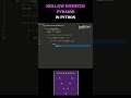 Hollow Inverted Pattern In Python 🎉 #pythonprogramming #coding #sakshamdigitaltechnology #viral