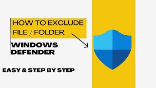 How to exclude file / folder from Windows Defender (Windows 11) *SIMPLE CLICKS*