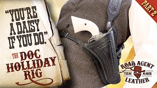 Making Doc Holliday / Val Kilmer's Shoulder Holster from 1993's 'Tombstone' Leathercraft ASMR