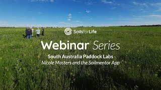 Soils for Life Webinar  Nicole Masters and Soil Mentor App