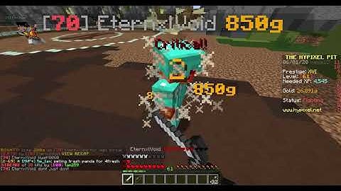EternxlVoid bhopping on Hypixel Pit