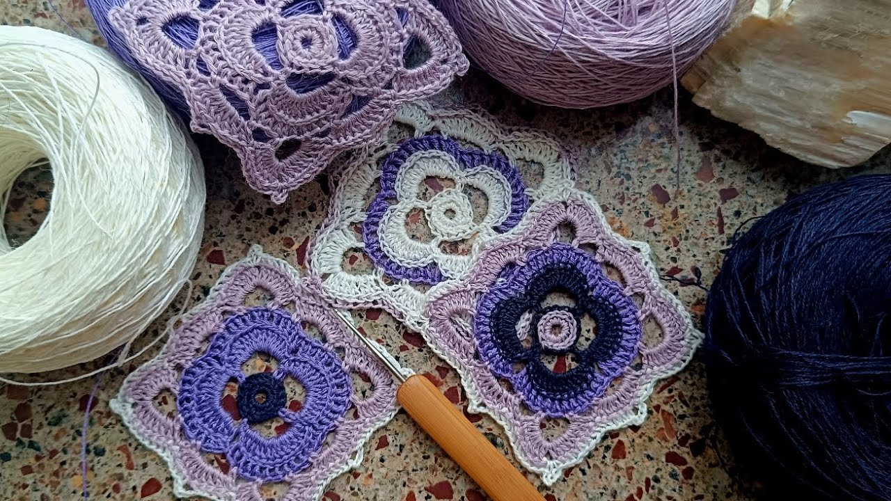 One Beautiful Crochet Square - Countless Looks - Interesting Crochet Pattern