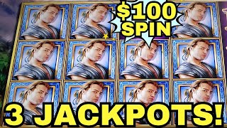$100 SPINS GOLDEN GODDESS JACKPOTS TIME! screenshot 3