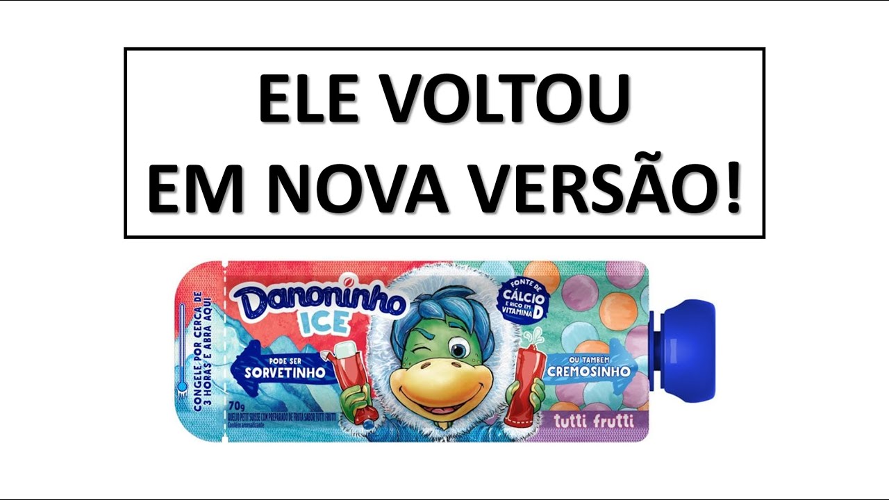 DANONINHO ICE - Fica melhor CREMOSO ou em formato de SORVETE?? 