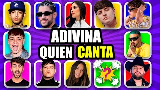 ADIVINA quien CANTA  Peso Pluma, Natanael, Kim Loaiza, Fede, Soy Pau, Junior H | Play Quiz