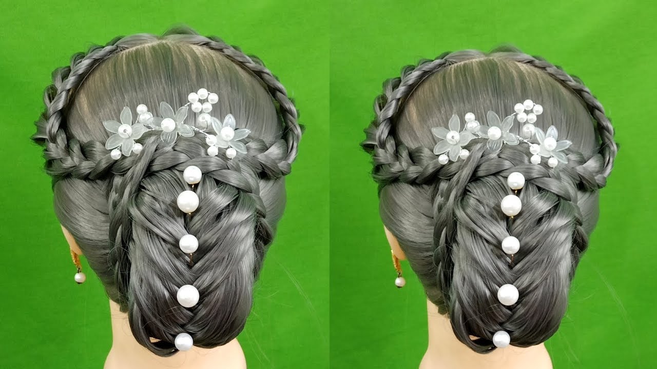 Juda Hairstyle Easy And Beautiful |Bridal Hairstyles Saree And Lahnga |Beautiful Hairstyle.