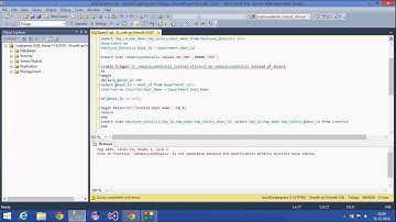 29.SQL Server Tutorial (DML Instead of trigger for insert statement)