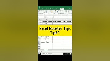 #Shorts Excel Booster Tips #1 | How to Split Cells in Excel | Text to Column  #short  #youtubeshorts