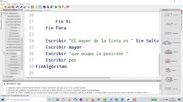 UD2 Programación PSEINT Mayor de una lista Arrays TIC 2 Bachillerato IES Monterroso