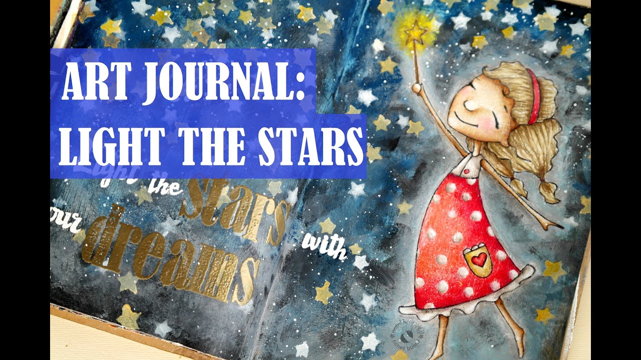 Art journal Light the stars / Арт журнал Звездичка YouTube