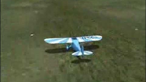 Piper Cub Dead stick landing!