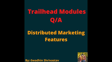 Distributed Marketing Features #salesforce #swadhinshrivastav #trailhead #trails #crm