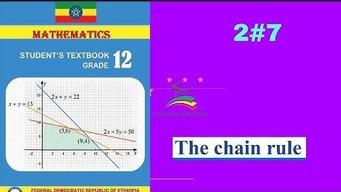 Ethiopian Grade 12 Maths 2#7 The chain rule