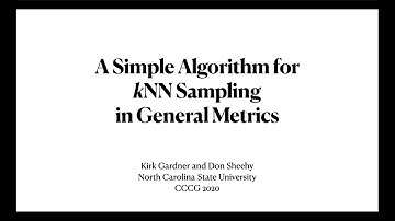 CCCG 2020: A Simple Algorithm for kNN Sampling in General Metrics