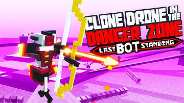 GIANT FIRE BOW CHALLENGE! - Clone Drone In The Danger Zone Gameplay