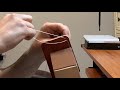 Time lapse creation of our quickdraw 20 veg tan minimalist wallet