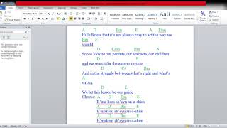 Hillel's Song Lyrics docx   Microsoft Word Product Activation Failed 6 10 2019 9 15 14 PM