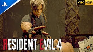 Resident Evil 4 Remake - Epic Brutal Aggressive Combat | Classic Leon (No damage)