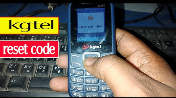 Kgtel Mobile Reset Code Number || How To Unlock Kgtel Mobile || incorrect password lock hard reset