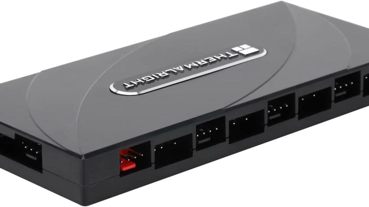 Review: Thermalright ARGB Fan HUB Controller Support 8 Groups of Fans, 8-Port 4 Pin PC Fan Con...