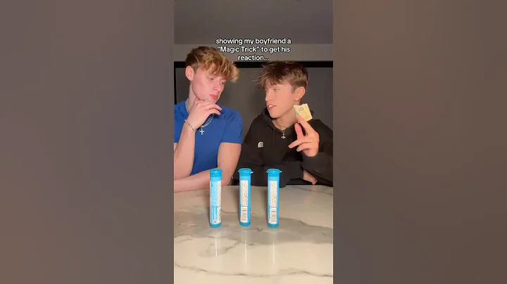 Pranking my boyfriend with a magic trick ￼#couplegoals #gay #prank #couple #shorts