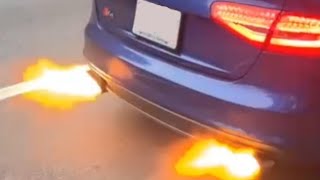 B8 S4 034 Advanced launch control (Ignition cut) (flames)