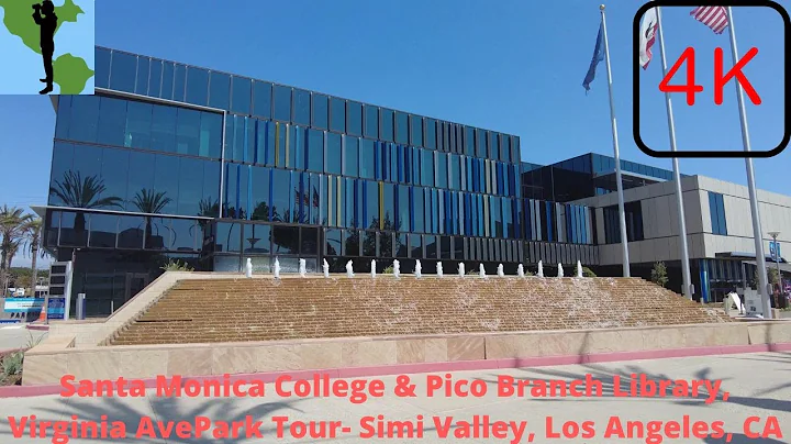 [4K] Santa Monica College & Pico Branch Library, Virginia AvePark Tour- Simi Valley, Los Angeles, CA