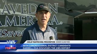 CA-50 Republican candidate Darrell Issa discusses Child Trafficking prevention