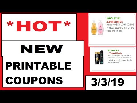 *HOT* New Printable Coupons!- 3/3/19