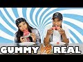 REAL FOOD VS. GUMMY FOOD!!