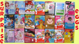 21 Chocolate Surprise Eggs Alvin Yokai Shimmer Shine Minnie Peppa Pig Doc Mcstuffins El Chavo Toys