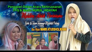 Nyai MAR ATUSSHOLIKHAH. JUDUL.( MULUTMU HARIMAU-MU )PART 2
