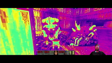 Doom RTX - Central Processing - E1M6 with Maps Of Chaos @ 320 X 200 Ray Tracing