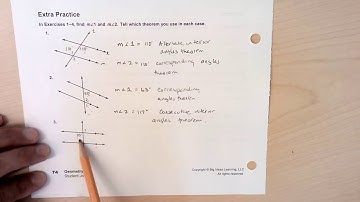 Geometry 3.2. Part 3. Parallel lines and transversals.