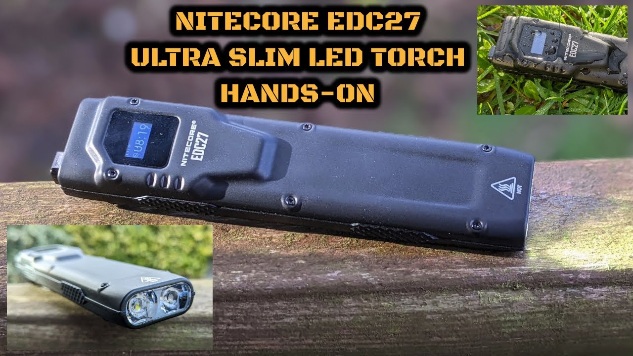 Nitecore EDC27 3000 Lumen Ultra Slim Flat EDC Flashlight