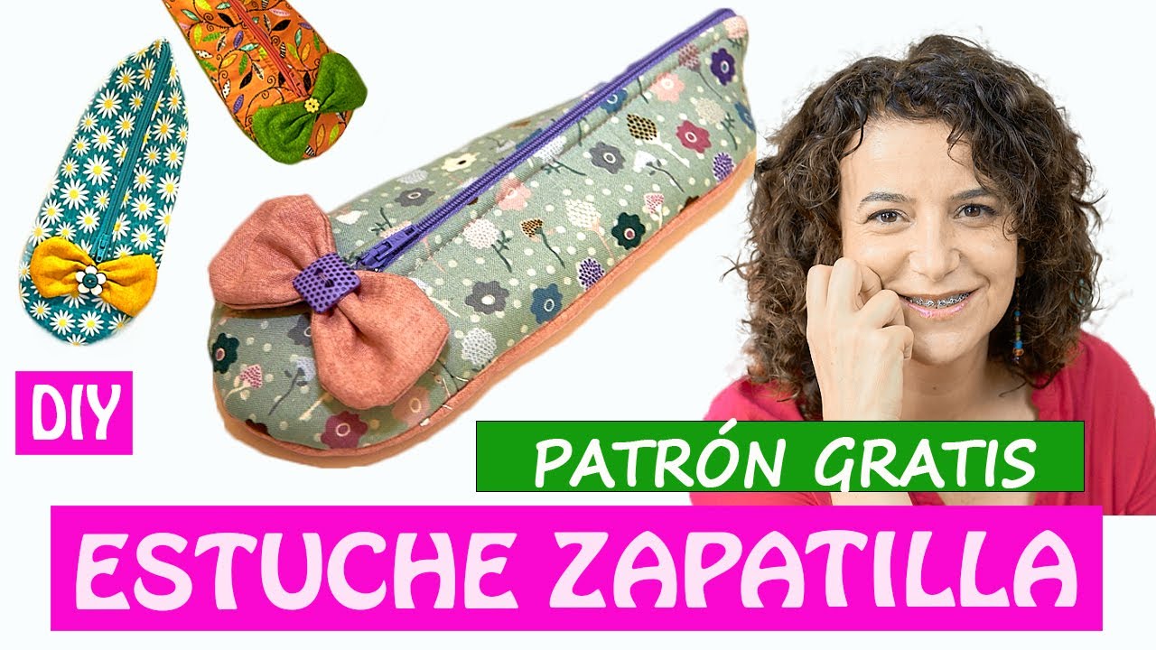 Cómo hacer 1 ESTUCHE ZAPATILLA 🩰  | PATRÓN GRATIS