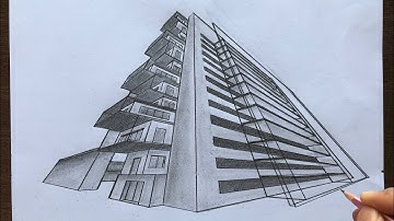How to Draw a Building in 3-Point Perspective Step by Step