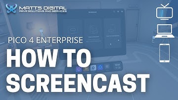 Pico 4 Enterprise - How to activate the screencast?