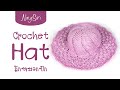 ถักหมวกปีกลายพัดจากเชือกร่ม | NingSiri Crochet