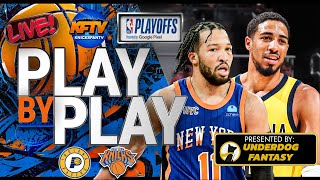 Knicks vs Pacers NBA Playoffs Game 1 Play-By-Play & Watch Along | Presented By: UnderDog Fantasy