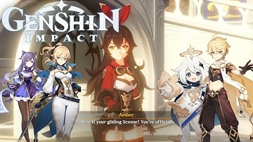 Genshin Impact Gameplay Walkthrough (PC) - Part 6 Now I am a Official Glider!