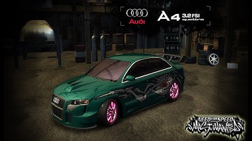 NFS Most Wanted Redux - Audi A4 Quattro Modification || Speed Test [60 FPS]